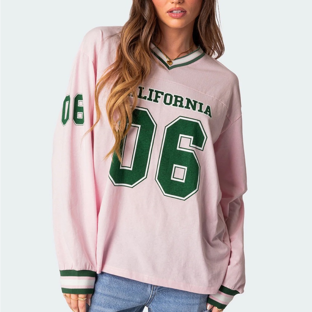 Edikted Pink and Green Women's Top